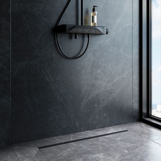 Душевой лоток AM.PM MasterFlow 80 W01SC-S11-080-05BM с Черной матовой решеткой Slim line